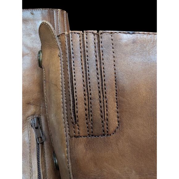 Arturo Chiang Enchante Brown Gradient Leather Tall Riding Boots 8M Western - Picture 8 of 12